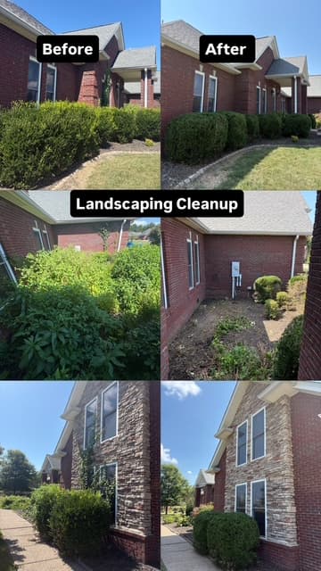 Senn Outdoor Services lawn and landscape work in Clarksville